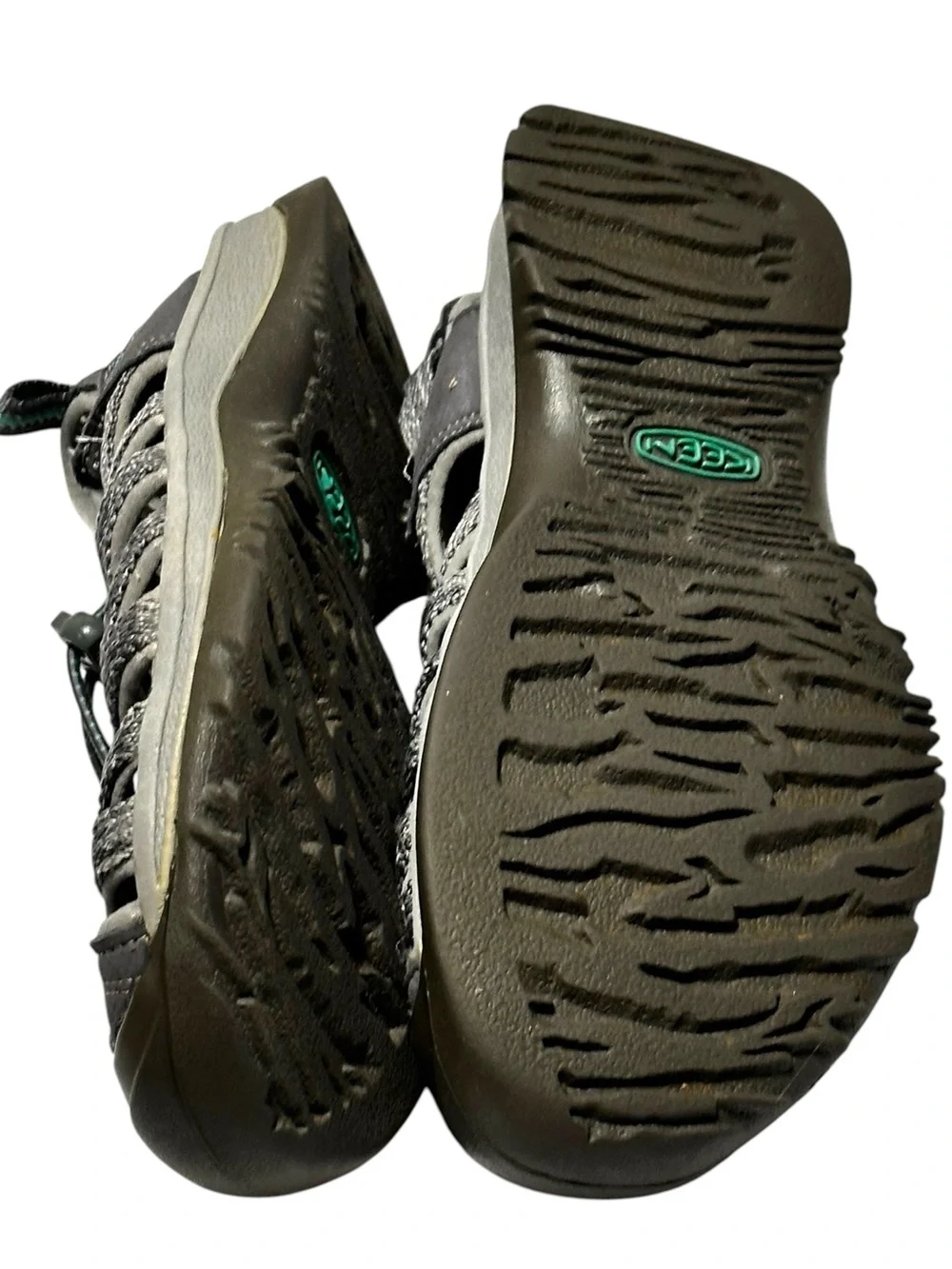 Keen Whisper Closed Toe Hiking Sport Waterproof Grey & Peacock Green Sandals